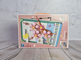 Cuadros con flores de bloques 